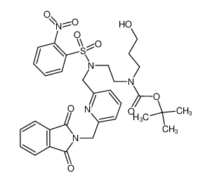 {2-[[6-(1,3-Dioxo-1,3-dihydro-isoindol-2-ylmethyl)-pyridin-2-ylmethyl]-(2-nitro-benzenesulfonyl)-amino]-ethyl}-(3-hydroxy-propyl)-carbamic acid tert-butyl ester CAS:192379-49-0 manufacturer & supplier