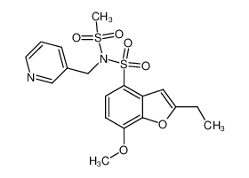 2-ethyl-7-methoxy-N-(methanesulphonyl)-N-(pyridin-3-ylmethyl)-4-benzofuransulphonamide CAS:192380-69-1 manufacturer & supplier