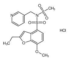 2-ethyl-7-methoxy-N-(methylsulfonyl)-N-(pyridin-3-ylmethyl)benzofuran-4-sulfonamide hydrochloride CAS:192380-70-4 manufacturer & supplier