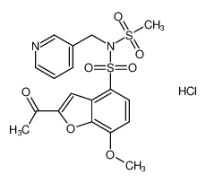 2-acetyl-7-methoxy-N-(methylsulfonyl)-N-(pyridin-3-ylmethyl)benzofuran-4-sulfonamide hydrochloride CAS:192380-71-5 manufacturer & supplier