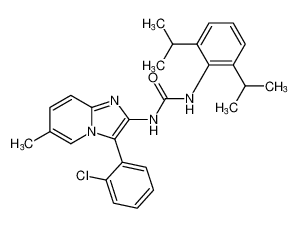 1-(3-(2-chlorophenyl)-6-methylimidazo[1,2-a]pyridin-2-yl)-3-(2,6-diisopropylphenyl)urea CAS:192384-70-6 manufacturer & supplier