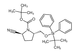 (2S,5R)-tert-butyl 2-((tert-butyldiphenylsilyloxy)methyl)-5-cyanopyrrolidine-1-carboxylate CAS:192389-30-3 manufacturer & supplier