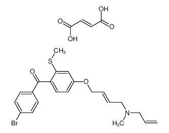 (E)-[4-[4-(allyl-methyl-amino)-but-2-enyloxy]-2-methylsulphanyl-phenyl]-(4-bromo-phenyl)-methanone.fumarate CAS:192434-21-2 manufacturer & supplier