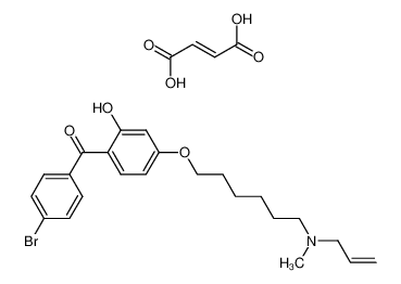 [4-[6-(allyl-methyl-amino)-hexyloxy]-2-hydroxy-phenyl]-(4-bromo-phenyl)-methanone.fumarate CAS:192435-55-5 manufacturer & supplier