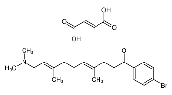 (4E,8E)-1-(4-bromo-phenyl)-10-dimethylamino-4,8-dimethyl-deca-4,8-dien-1-one.fumarate CAS:192436-00-3 manufacturer & supplier