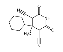 4-Cyclohexyl-4-methyl-2,6-dioxo-piperidine-3,5-dicarbonitrile CAS:19244-18-9 manufacturer & supplier