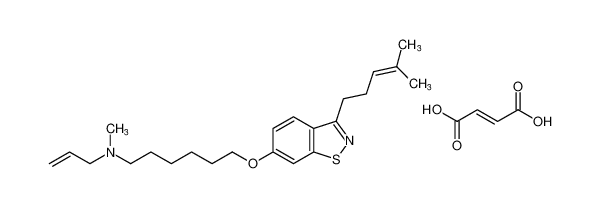 1-Hexanamine,N-methyl-6-[[3-(4-methyl-3-pentenyl)-1,2-benzisothiazol-6-yl]oxy]-N-2-propenyl-, (2E)-2-butenedioate (1:1) CAS:192441-96-6 manufacturer & supplier