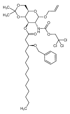 allyl 3-O-[(S)-3-(benzyloxy)tetradecanoyl]-2-deoxy-4,6-O-isopropylidene-2-(2,2,2-trichloroethoxycarbonylamino)-α-D-glucopyranoside CAS:192444-60-3 manufacturer & supplier