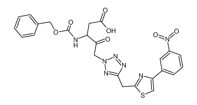 N-benzyloxycarbonyl-3-amino-4-oxo-5-(5-(4-(3-nitrophenyl)thiazol-2-ylmethyl)tetrazol-2-yl)pentanoic acid CAS:192453-81-9 manufacturer & supplier