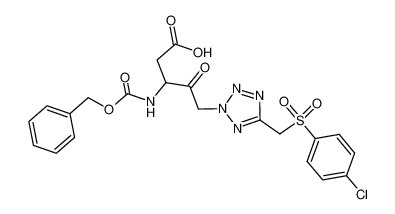 N-benzyloxycarbonyl-3-amino-4-oxo-5-(5-(4-chlorophenylsulfonylmethyl)tetrazol-2-yl)pentanoic acid CAS:192454-05-0 manufacturer & supplier