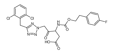 N-(2-(4-fluorophenyl)ethyloxy)carbonyl-3-amino-4-oxo-5-(5-(2,6-dichlorophenylmethyl)tetrazol-2-yl)pentanoic acid CAS:192455-72-4 manufacturer & supplier