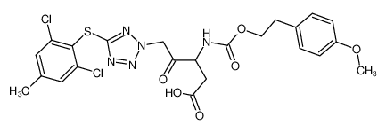 N-(2-(4-methoxyphenyl)ethyloxy)carbonyl-3-amino-4-oxo-5-(5-(2,6-dichloro-4-methylphenylthio)tetrazol-2-yl)pentanoic acid CAS:192456-00-1 manufacturer & supplier