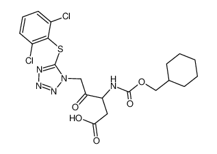 N-cyclohexylmethyloxycarbonyl-3-amino-4-oxo-5-(5-(2,6-dichlorophenylthio)tetrazol-1-yl)pentanoic acid CAS:192456-38-5 manufacturer & supplier