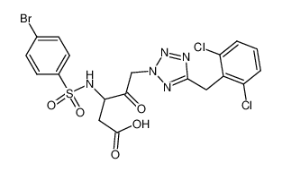 N-(4-bromophenyl)sulfonyl-3-amino-4-oxo-5-(5-(2,6-dichlorophenylmethyl)tetrazol-2-yl)pentanoic acid CAS:192460-06-3 manufacturer & supplier