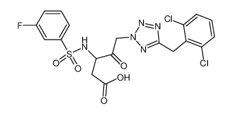 N-(3-fluorophenyl)sulfonyl-3-amino-4-oxo-5-(5-(2,6-dichlorophenylmethyl)tetrazol-2-yl)pentanoic acid CAS:192460-13-2 manufacturer & supplier