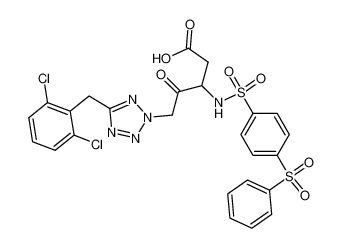 N-(4-phenylsulfonylphenyl)sulfonyl-3-amino-4-oxo-5-(5-(2,6-dichlorophenylmethyl)tetrazol-2-yl)pentanoic acid CAS:192505-20-7 manufacturer & supplier