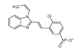 2-((E)-2-chloro-5-nitrostyryl)-1-((Z)-prop-1-en-1-yl)-1H-benzo[d]imidazole CAS:192505-90-1 manufacturer & supplier