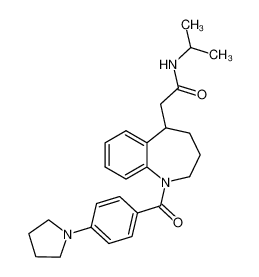 N-isopropyl-2-(1-(4-(pyrrolidin-1-yl)benzoyl)-2,3,4,5-tetrahydro-1H-benzo[b]azepin-5-yl)acetamide CAS:192514-10-6 manufacturer & supplier