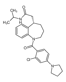 (S)-2-(1-(2-chloro-4-(pyrrolidin-1-yl)benzoyl)-2,3,4,5-tetrahydro-1H-benzo[b]azepin-5-yl)-N-isopropylacetamide CAS:192514-57-1 manufacturer & supplier