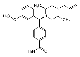 4-((S)-((2S,5R)-4-allyl-2,5-dimethylpiperazin-1-yl)(3-methoxyphenyl)methyl)benzamide CAS:192521-21-4 manufacturer & supplier