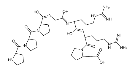 (2S)-1-[(2S)-5-(diaminomethylideneamino)-2-[[(2S)-5-(diaminomethylideneamino)-2-[[2-[[(2S)-1-[(2S)-1-[(2S)-pyrrolidine-2-carbonyl]pyrrolidine-2-carbonyl]pyrrolidine-2-carbonyl]amino]acetyl]amino]pentanoyl]amino]pentanoyl]pyrrolidine-2-carbox