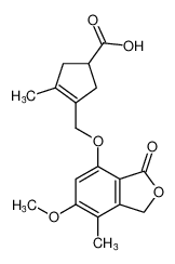 3-(((6-methoxy-7-methyl-3-oxo-1,3-dihydroisobenzofuran-4-yl)oxy)methyl)-4-methylcyclopent-3-ene-1-carboxylic acid CAS:192570-80-2 manufacturer & supplier