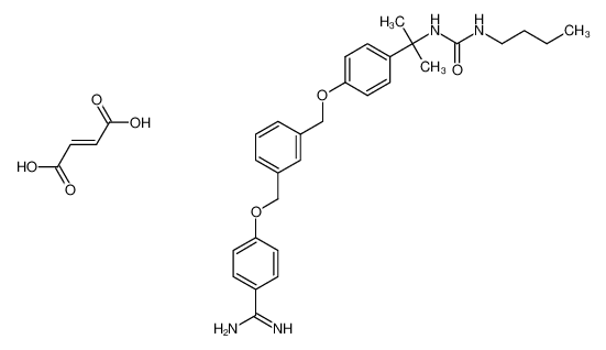 4-((3-((4-(2-(3-butylureido)propan-2-yl)phenoxy)methyl)benzyl)oxy)benzimidamide fumarate CAS:192582-05-1 manufacturer & supplier