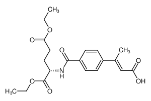 (S)-2-[4-((E)-2-Carboxy-1-methyl-vinyl)-benzoylamino]-pentanedioic acid diethyl ester CAS:192637-42-6 manufacturer & supplier