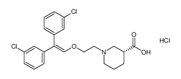 (R)-1-(2-((2,2-bis(3-chlorophenyl)vinyl)oxy)ethyl)piperidine-3-carboxylic acid hydrochloride CAS:192638-86-1 manufacturer & supplier