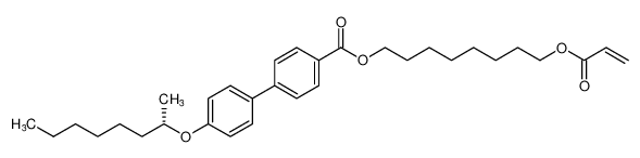 [1,1'-Biphenyl]-4-carboxylic acid, 4'-[(1-methylheptyl)oxy]-,8-[(1-oxo-2-propenyl)oxy]octyl ester, (S)- CAS:192639-89-7 manufacturer & supplier