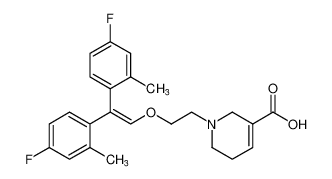 1-(2-((2,2-bis(4-fluoro-2-methylphenyl)vinyl)oxy)ethyl)-1,2,5,6-tetrahydropyridine-3-carboxylic acid CAS:192640-90-7 manufacturer & supplier