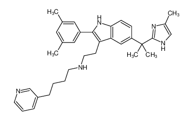 N-(2-(2-(3,5-dimethylphenyl)-5-(2-(4-methyl-1H-imidazol-2-yl)propan-2-yl)-1H-indol-3-yl)ethyl)-4-(pyridin-3-yl)butan-1-amine CAS:192643-64-4 manufacturer & supplier