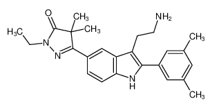 5-(3-(2-aminoethyl)-2-(3,5-dimethylphenyl)-1H-indol-5-yl)-2-ethyl-4,4-dimethyl-2,4-dihydro-3H-pyrazol-3-one CAS:192643-94-0 manufacturer & supplier