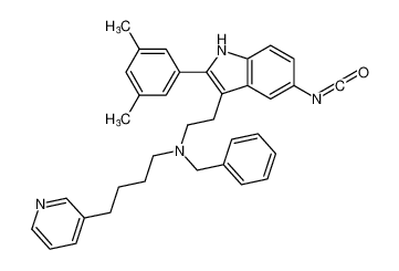 N-benzyl-N-(2-(2-(3,5-dimethylphenyl)-5-isocyanato-1H-indol-3-yl)ethyl)-4-(pyridin-3-yl)butan-1-amine CAS:192644-00-1 manufacturer & supplier