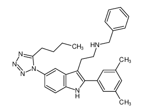 N-benzyl-2-(5-(5-butyl-1H-tetrazol-1-yl)-2-(3,5-dimethylphenyl)-1H-indol-3-yl)ethan-1-amine CAS:192644-07-8 manufacturer & supplier