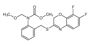 methyl (2-(((7,8-difluoro-2H-benzo[b][1,4]oxazin-3-yl)thio)methyl)phenyl)(methoxymethyl)carbamate CAS:192648-25-2 manufacturer & supplier