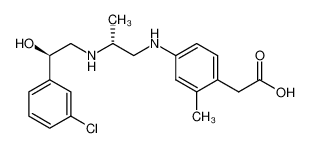 (4-{2R-[2-(3-chloro-phenyl)-2R-hydroxyl-ethylamino]-propylamino}-2-methyl-phenyl)-acetic acid CAS:192650-38-7 manufacturer & supplier