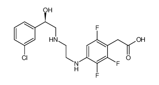 (4-{2-[2-(3-chloro-phenyl)-2R-hydroxyl-ethylamino]-ethylamino}-2,3,6-trifluoro-phenyl)-acetic acid CAS:192650-91-2 manufacturer & supplier