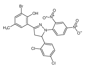 2-bromo-6-(5-(2,4-dichlorophenyl)-1-(2,4-dinitrophenyl)-4,5-dihydro-1H-pyrazol-3-yl)-4-methylphenol CAS:192651-35-7 manufacturer & supplier