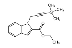 1-(3-Trimethylsilanyl-prop-2-ynyl)-1H-indole-2-carboxylic acid ethyl ester CAS:192655-66-6 manufacturer & supplier