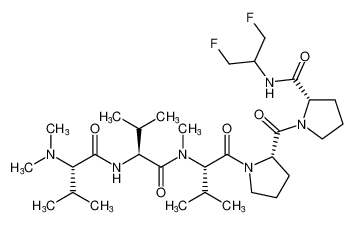 (S)-N-(1,3-difluoropropan-2-yl)-1-(N-dimethyl-L-valyl-L-valyl-N-methyl-L-valyl-L-prolyl)pyrrolidine-2-carboxamide CAS:192659-07-7 manufacturer & supplier