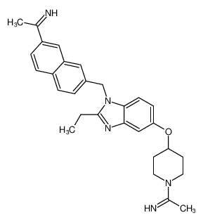 1-(4-((2-ethyl-1-((7-(1-iminoethyl)naphthalen-2-yl)methyl)-1H-benzo[d]imidazol-5-yl)oxy)piperidin-1-yl)ethan-1-imine CAS:192697-29-3 manufacturer & supplier