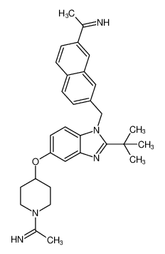 1-(4-((2-(tert-butyl)-1-((7-(1-iminoethyl)naphthalen-2-yl)methyl)-1H-benzo[d]imidazol-5-yl)oxy)piperidin-1-yl)ethan-1-imine CAS:192697-31-7 manufacturer & supplier