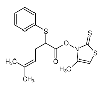 4-methyl-2-thioxothiazol-3(2H)-yl 5-methyl-2-(phenylthio)hex-4-enoate CAS:192699-75-5 manufacturer & supplier