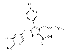 1-(3-chloro-4-methylbenzyl)-5-(4-chlorophenyl)-4-(ethoxymethyl)-1H-pyrazole-3-carboxylic acid CAS:192702-70-8 manufacturer & supplier