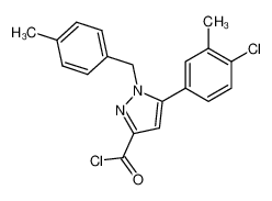 1-(4-methylbenzyl)-5-(4-chloro-3-methylphenyl)pyrazole-3-carboxylic acid chloride CAS:192703-20-1 manufacturer & supplier