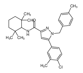 5-(4-chloro-3-methylphenyl)-1-(4-methylbenzyl)-N-(2,2,6,6-tetramethylcyclohexyl)-1H-pyrazole-3-carboxamide CAS:192703-24-5 manufacturer & supplier