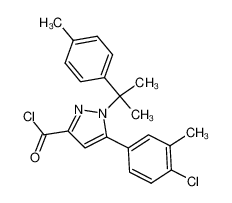 1-[1-Methyl-1-(4-methylphenyl)ethyl]-5-(4-chloro-3-methylphenyl)pyrazole-3-carboxylic acid chloride CAS:192703-39-2 manufacturer & supplier