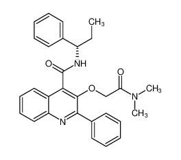 (S)-3-(2-(dimethylamino)-2-oxoethoxy)-2-phenyl-N-(1-phenylpropyl)quinoline-4-carboxamide CAS:192704-55-5 manufacturer & supplier