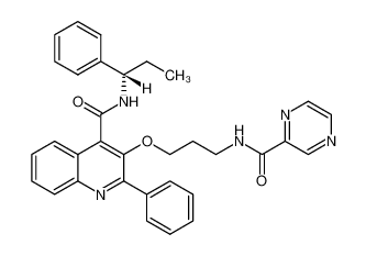 (S)-2-phenyl-N-(1-phenylpropyl)-3-(3-(pyrazine-2-carboxamido)propoxy)quinoline-4-carboxamide CAS:192704-99-7 manufacturer & supplier